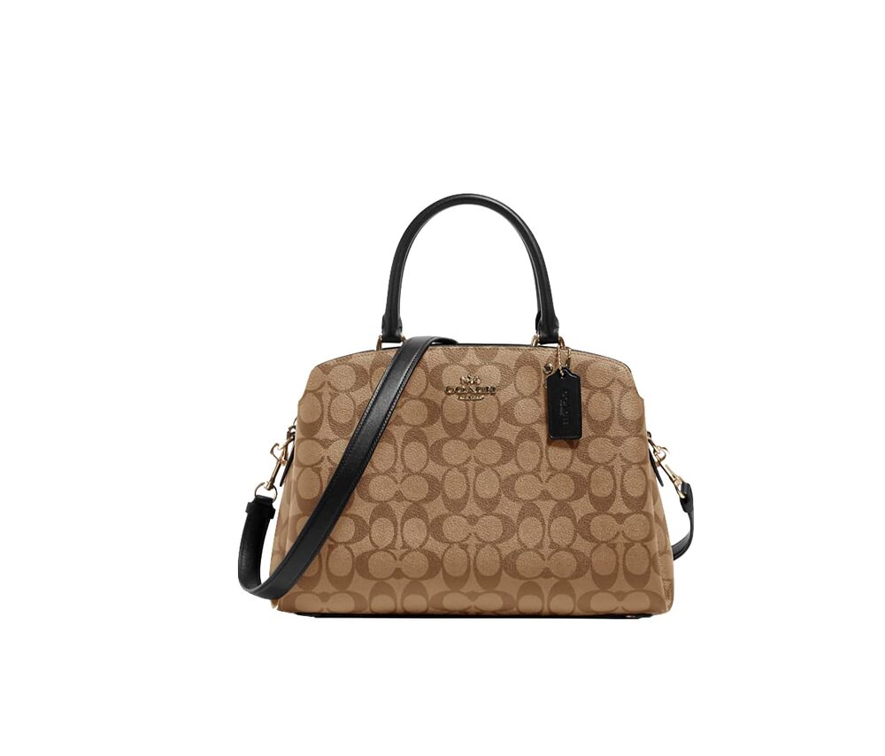 NWT Coach Women’s Lillie Carryall Top Handle Satchel Bag Khaki/Black